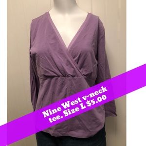Nine West V-Neck Tee